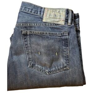 Polo‎ Ralph Lauren Jeans Classic Fit Authentic Vintage Denim Blue Jeans 34/34